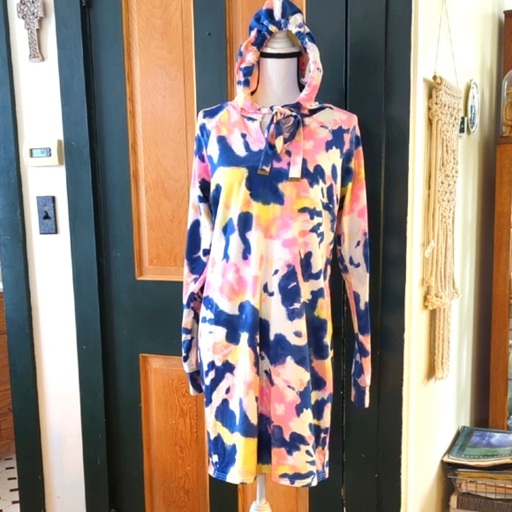 Bobbie Brooks Hooded Mini Dress Size XL
